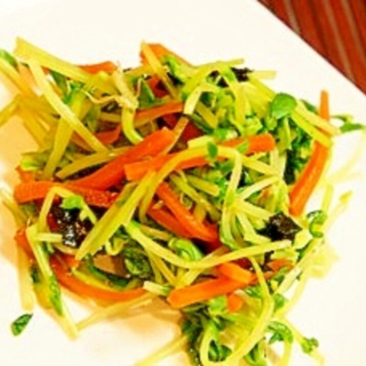 お野菜たっぷり 豆苗とニンジンの焼き海苔和え レシピ 作り方 By 酔いどれんぬ 楽天レシピ お野菜たっぷり 豆苗とニンジンの焼き海苔和え レシピ 作り方 By 酔いどれんぬ 楽天レシピ